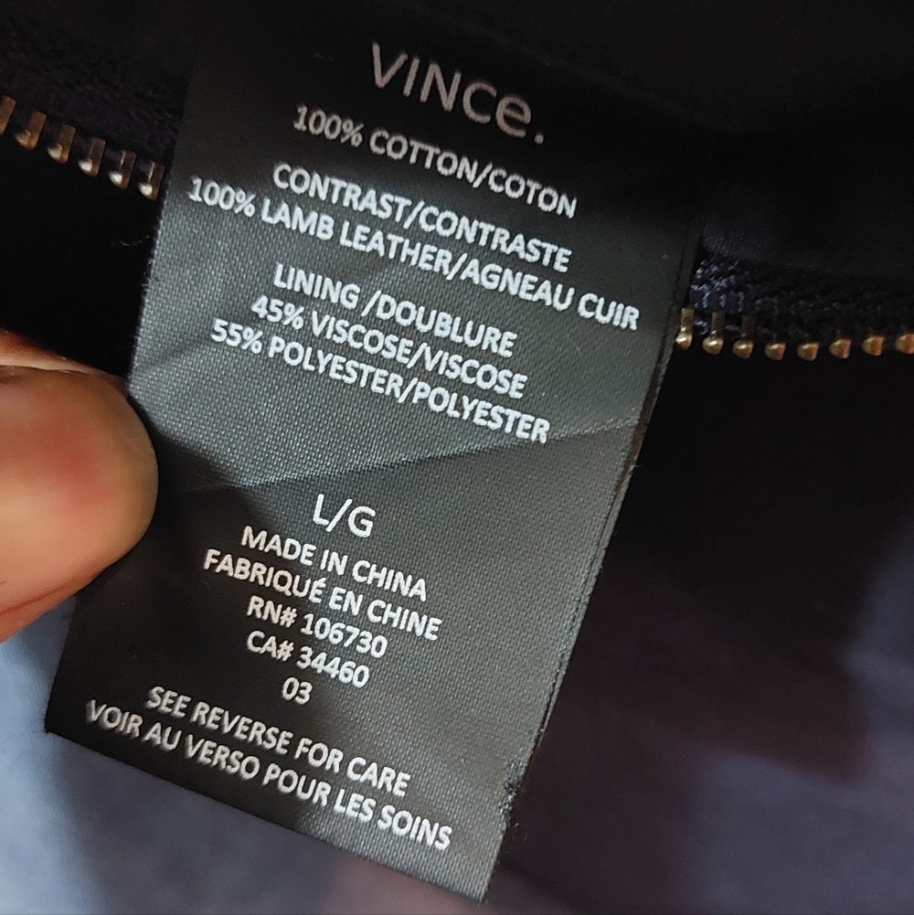 Vince Navy Zip-Front Lightweight Jacket - Picture 12 of 14